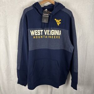 West Virginia Mountaineers Hoodie Size XL Blue Captivating NWT
